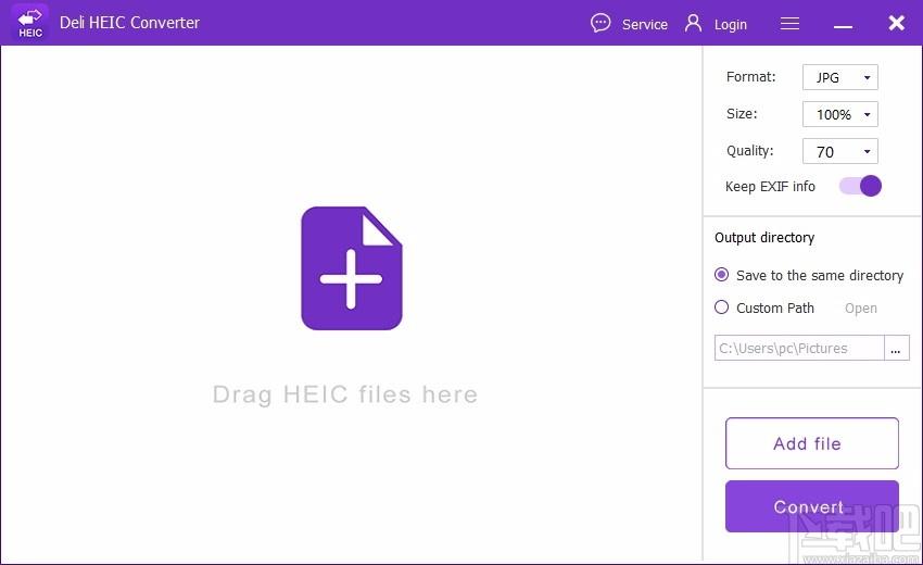 Deli HEIC Converter,HEIC照片格式转换器,HEIC转换