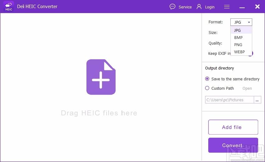 Deli HEIC Converter,HEIC照片格式转换器,HEIC转换
