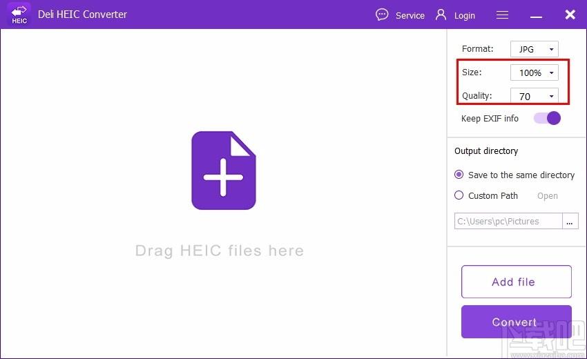 Deli HEIC Converter,HEIC照片格式转换器,HEIC转换