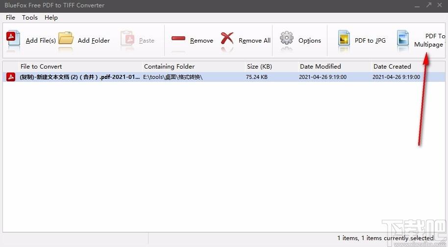 BlueFox Free PDF to TIFF Converter,PDF转TIFF,PDF转换