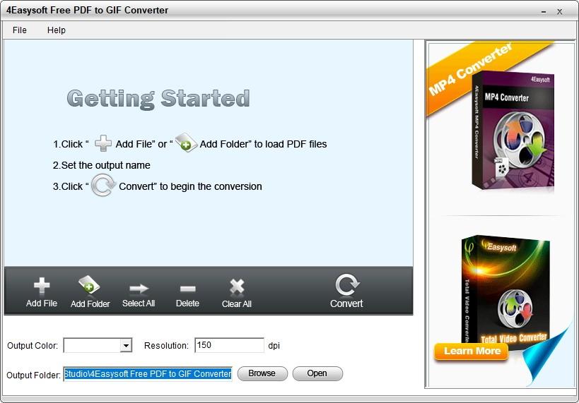 4Easysoft Free PDF to GIF Converter下载,PDF转GIF转换器