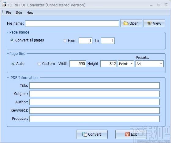 TIF to PDF Converter,TIF转PDF,图像转换