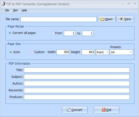 TIF to PDF Converter,TIF转PDF,图像转换