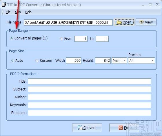 TIF to PDF Converter,TIF转PDF,图像转换