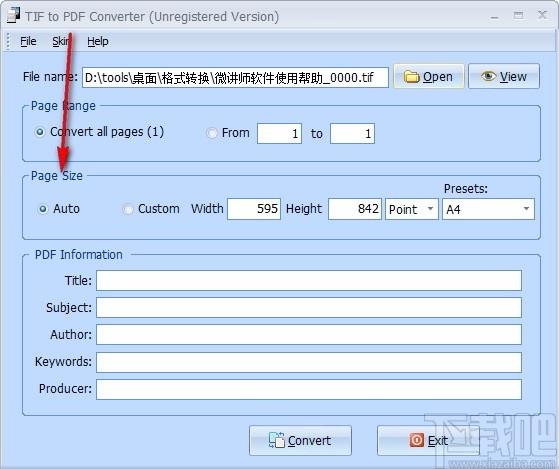 TIF to PDF Converter,TIF转PDF,图像转换