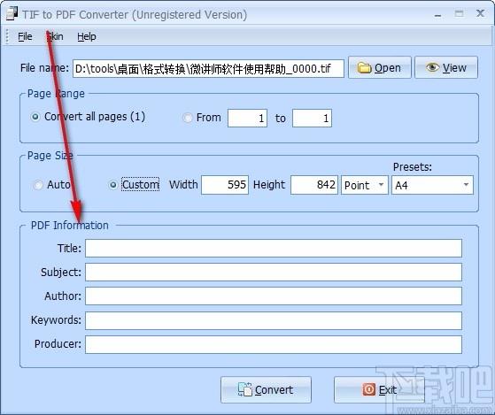 TIF to PDF Converter,TIF转PDF,图像转换