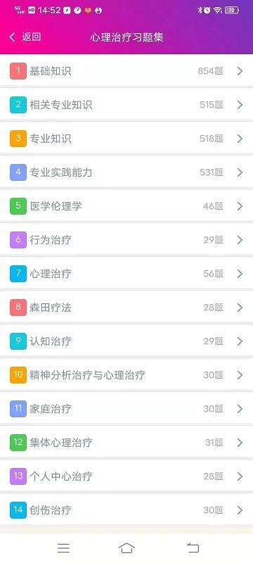 心理治疗中级总题库app下载,题库app,心理治疗中级总题库,学习app